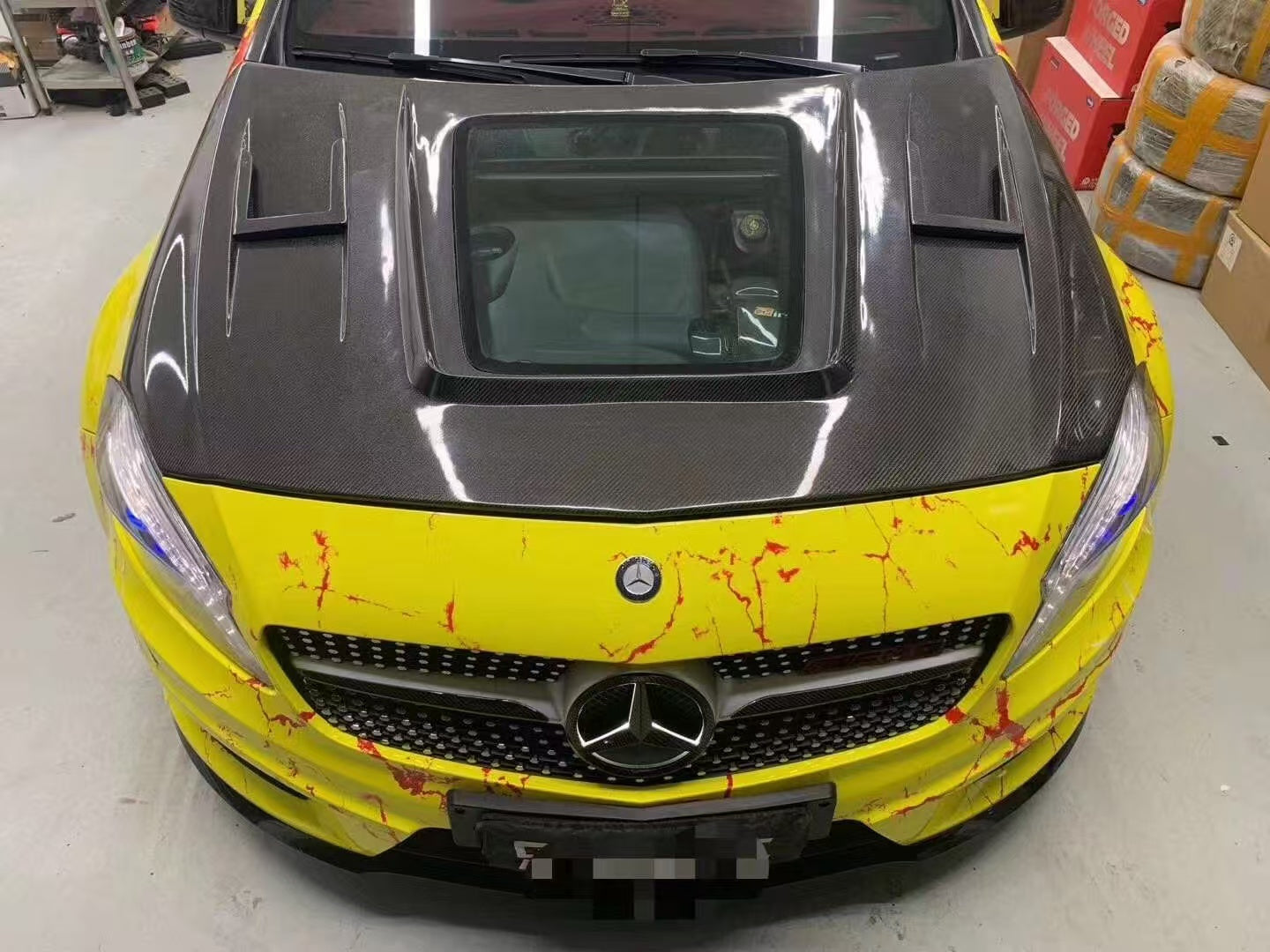 A45S AMG W176 Carbon hood
