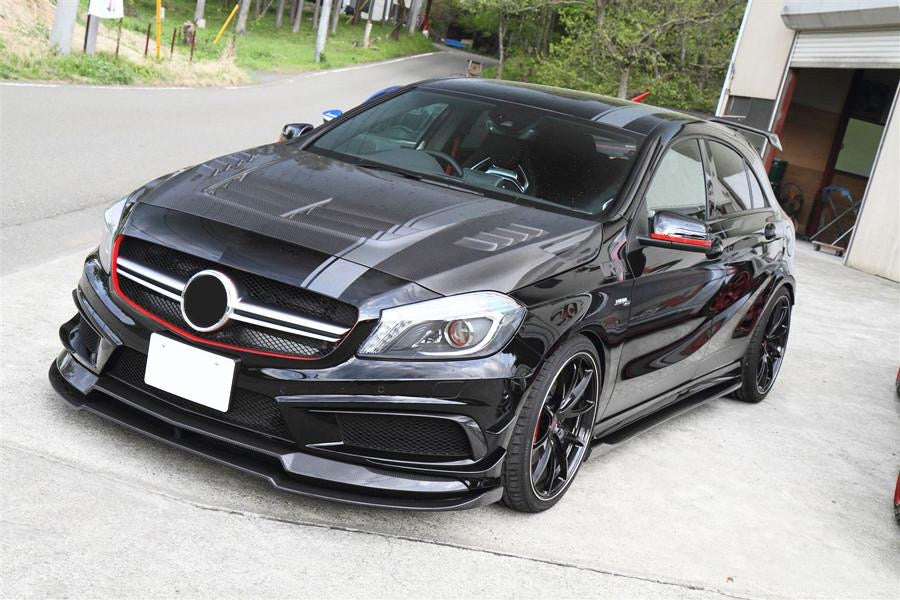 A45 AMG W176 carbon hood VRS style