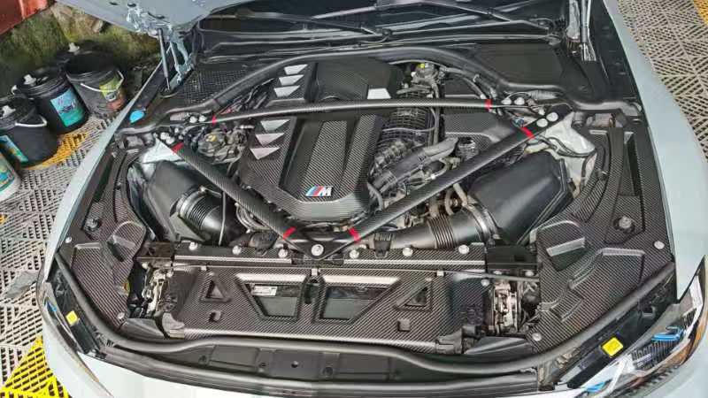 BMW M3 M4 G8X dry carbon headlight cover