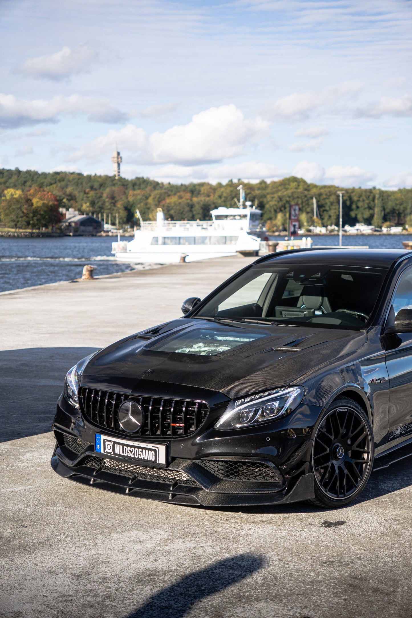 C63 AMG w205 Brabus style Front Lip
