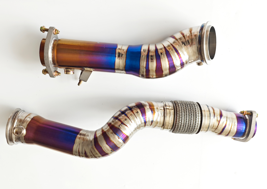 CW Performance BMW M3 M4 G8X titanium downpipe