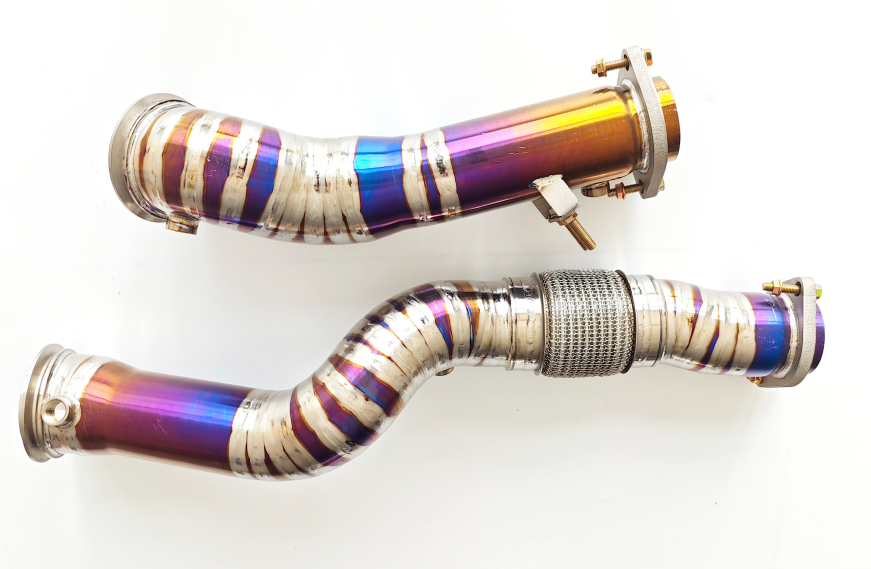 CW Performance BMW M3 M4 G8X titanium downpipe