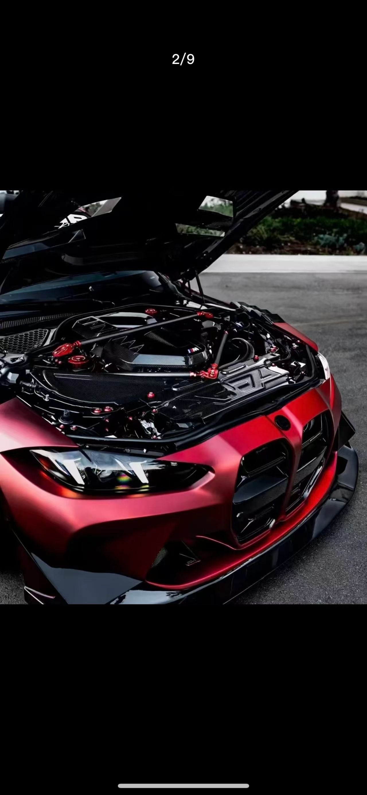 G8X M3/M4 carbon strutbar with engine bolts