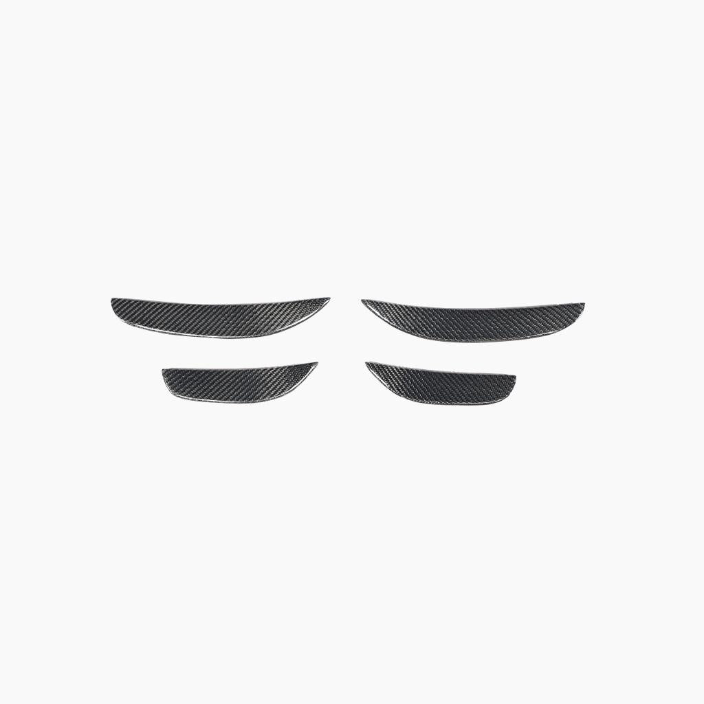 C63/S AMG W205 carbon front bumper canards