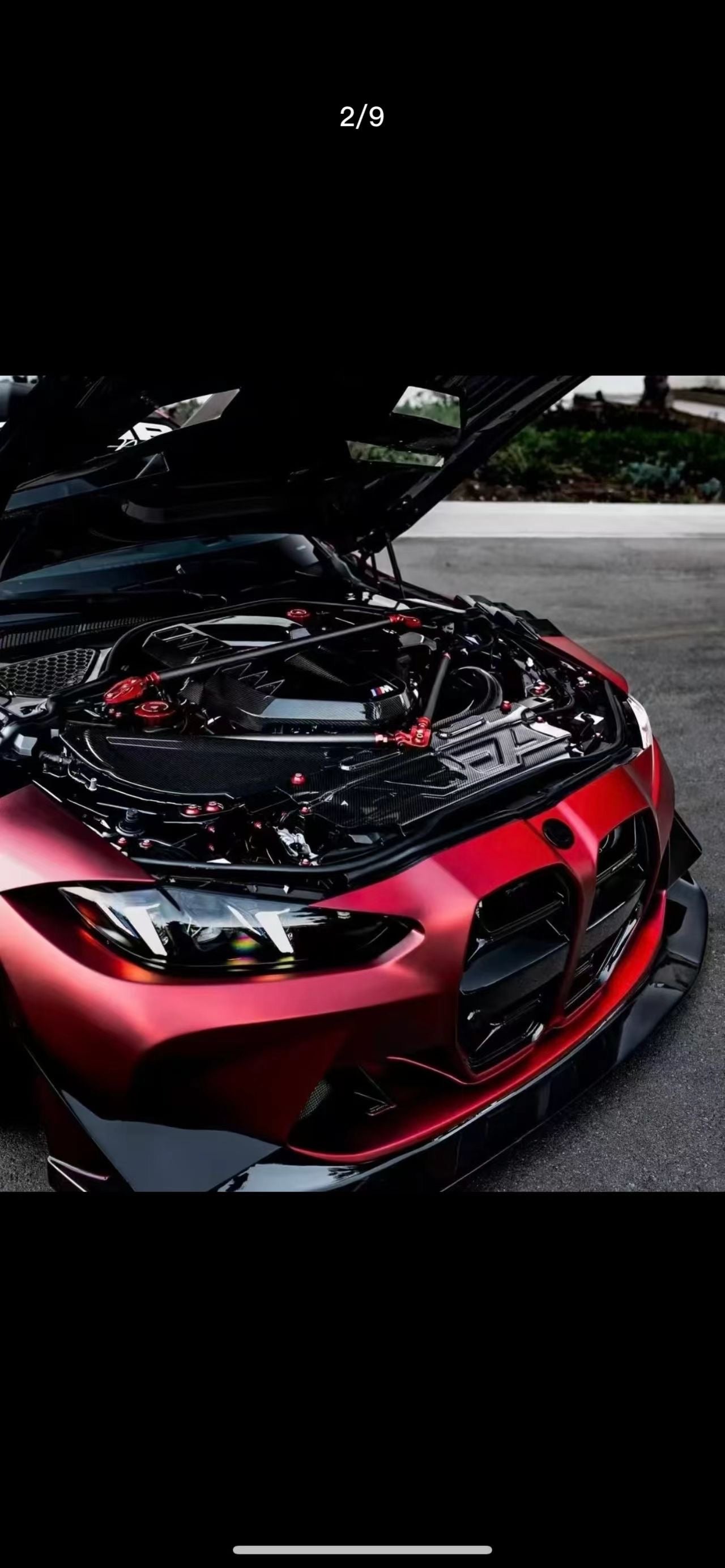 G8X M3/M4 carbon strutbar with engine bolts