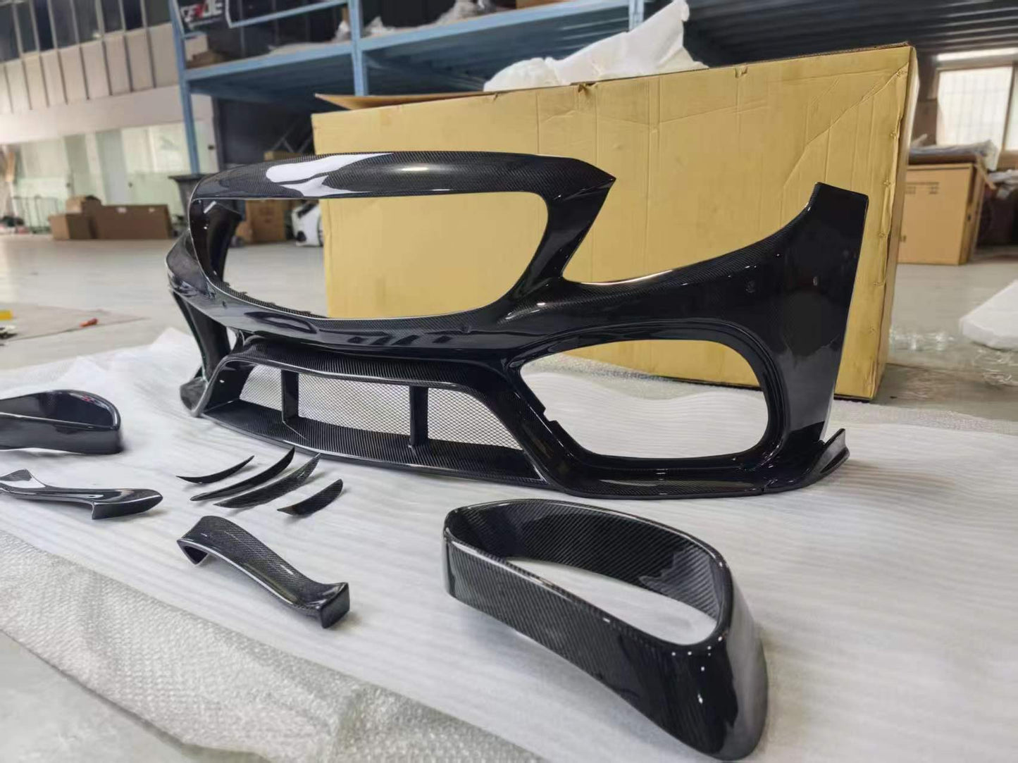 C63 AMG W205 coupe carbon bumpers