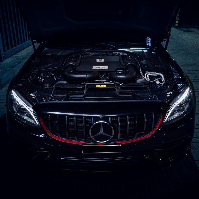 Black Boost C63 / GLC63 (Gen1) air intake