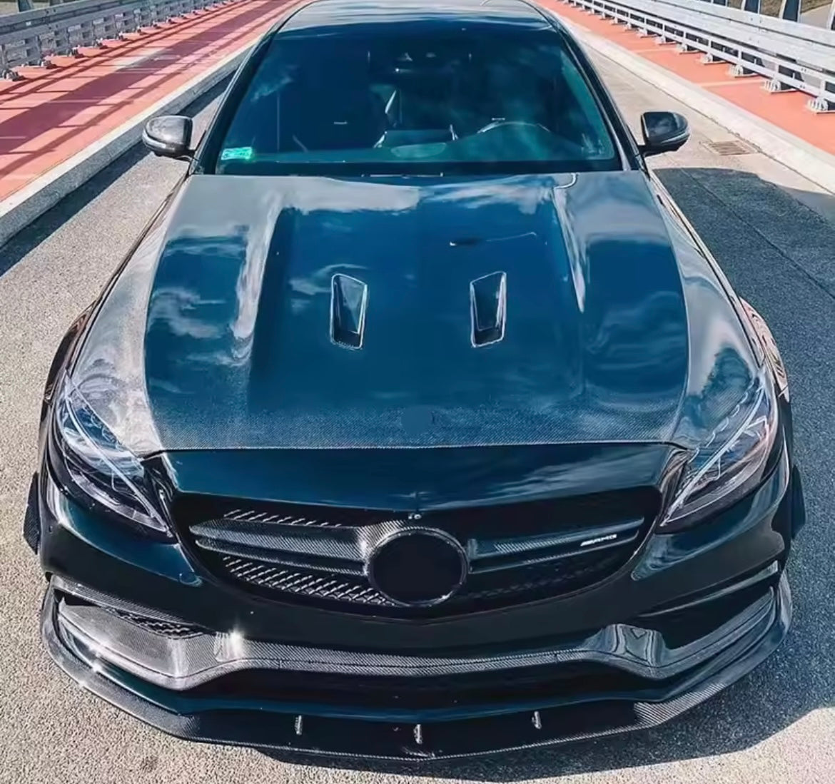 C63 carbon Hood