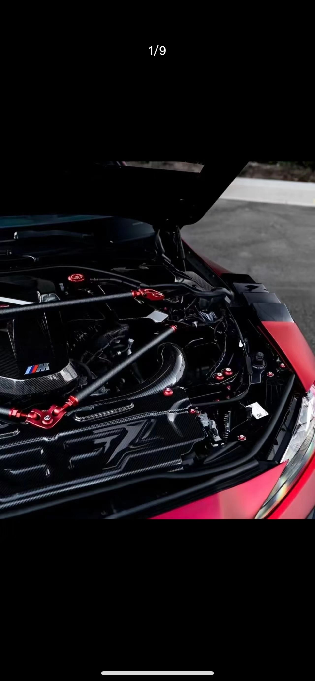 G8X M3/M4 carbon strutbar with engine bolts