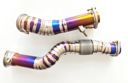 CW Performance BMW M3 M4 G8X titanium downpipe